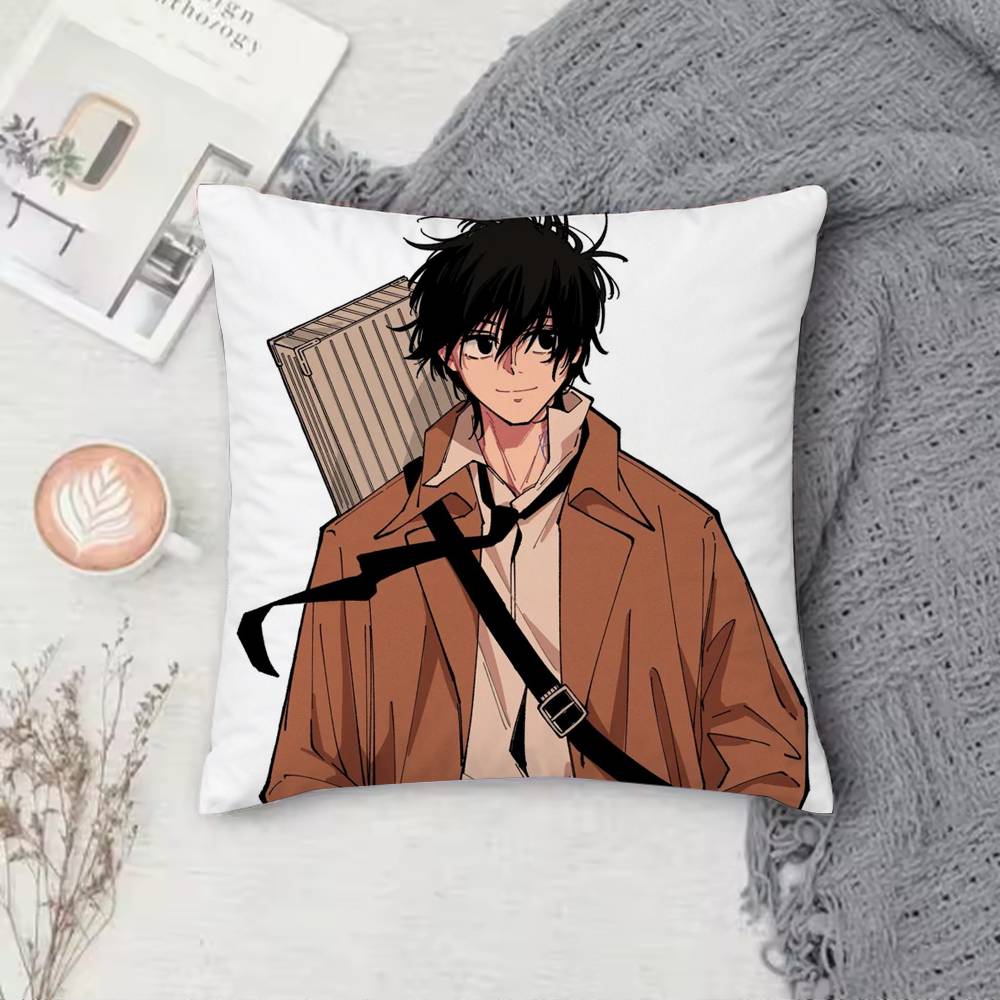 Anime Sakamoto Days Pillow Case Pattern Printed Pillowcase For Living Room Sofa Cushion Cover