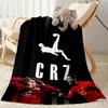 Ronaldo's Crz Football Legends Blanket Ultra-Soft Great for Sofa Livingroom Seaside Four Seasons Universal Modern Gift for Travel Home Birthdays