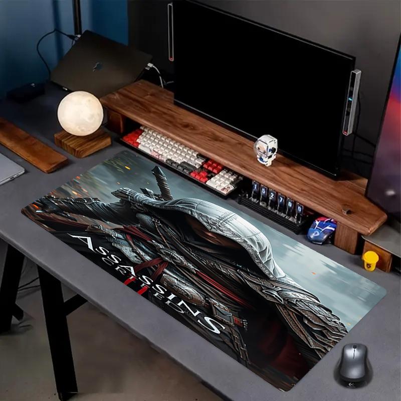 Assassin's Creed Theme Mouse Pad, Non Slip Rubber Base, Multifunctional Office & Home Decor, Perfect for Workspace Personalization.