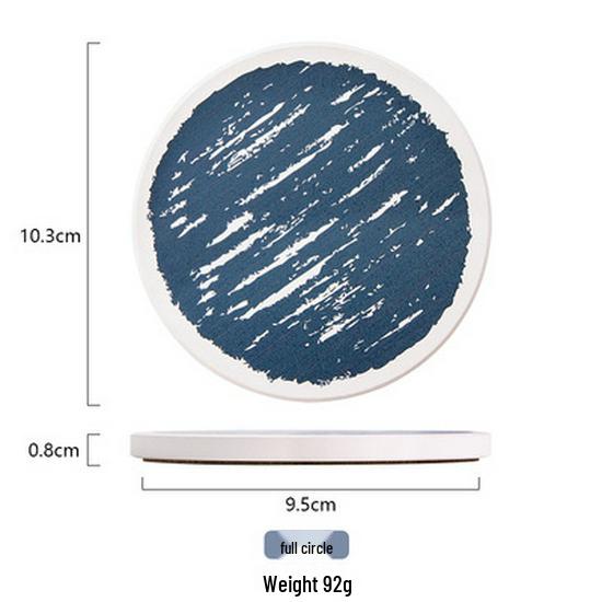 In-stock Ins Style Natural Diatomaceous Earth Quick-Dry Anti-Slip Coaster and Heat-Resistant Pad