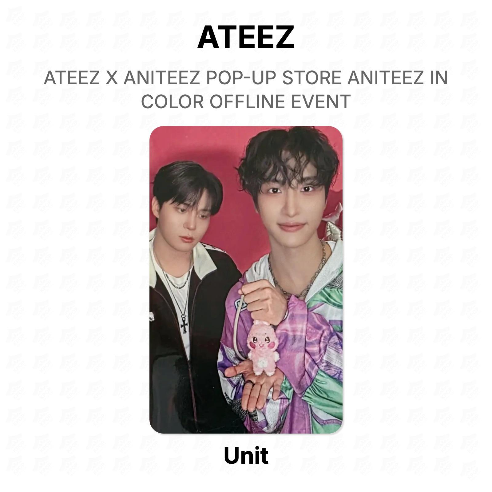 ATEEZ X ANITEEZ POP-UP STORE ANITEEZ IN COLOR OFFLINE EVENT Official Photocard Unit 03