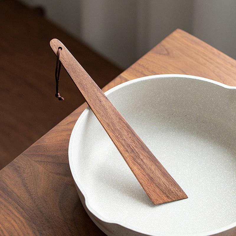 Teak Wood Spatula For Cooking Small Wood Flipper Non-Stick Spatula Utensils