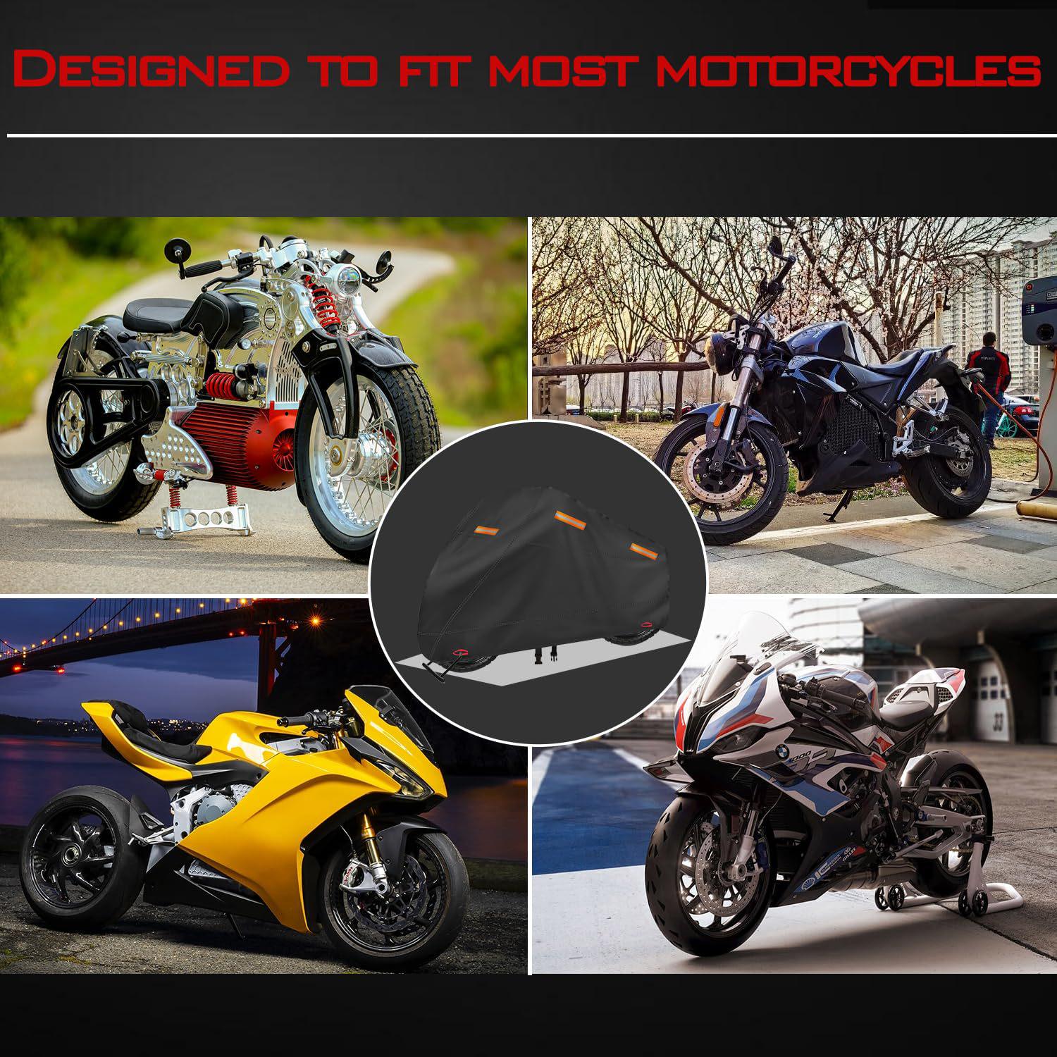 2025 Outdoor Dustproof & Sun-Proof Motorcycle Cover - New Hot-Selling Design M