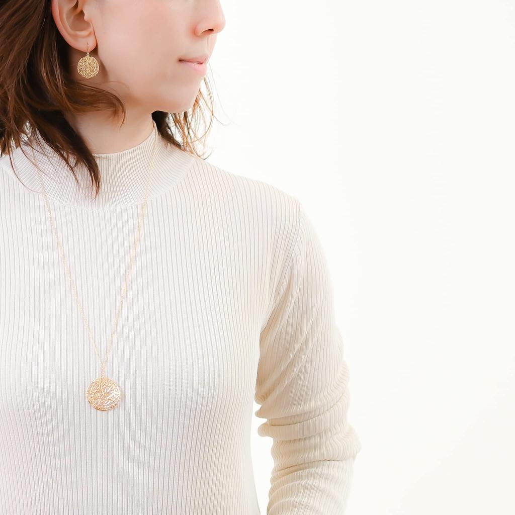 [NAOTJEWELRY] [Naot Jewelry] Women's Necklace [Gift Box Included] Mesh Plate Necklace Gold