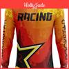 Sleeve Long Print Vneck Moto Racing Jersey Breathable Comfy Moisturewicking Polyester Sports Top Mens Fishing Cycling