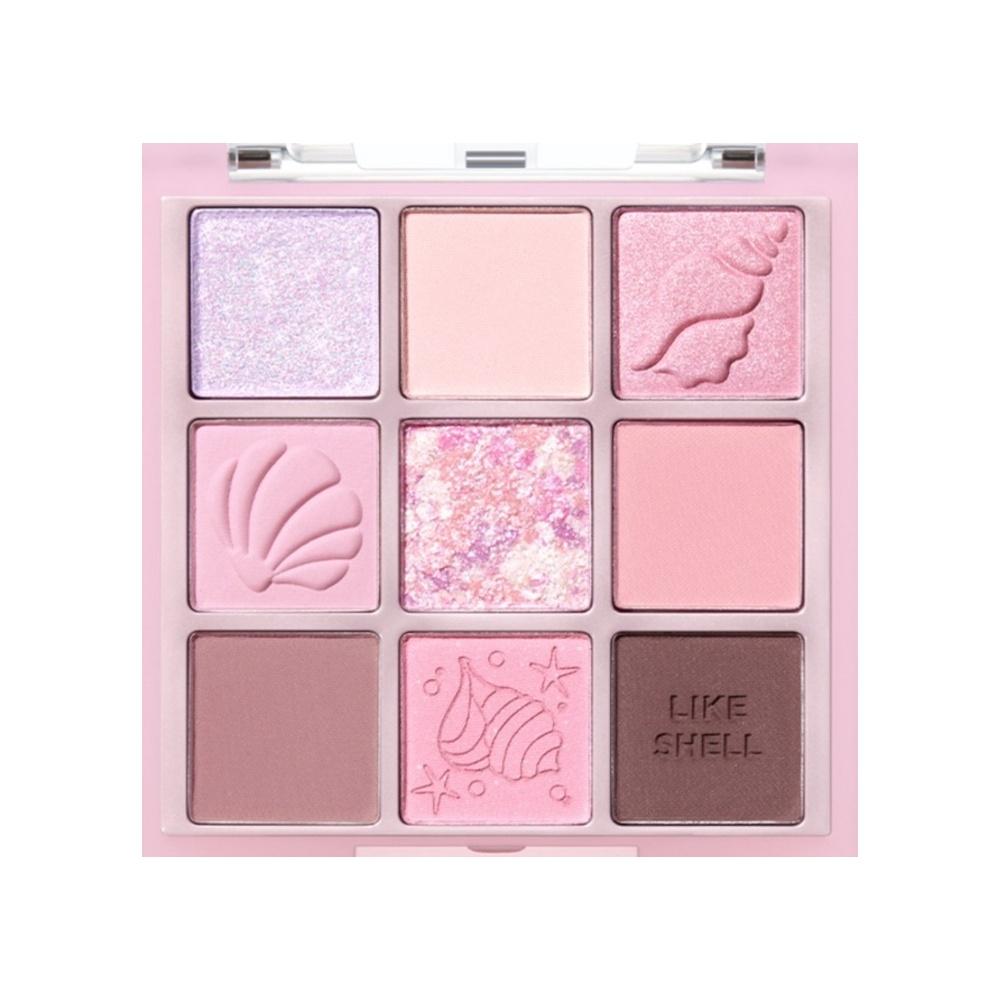 Holika Holika Ma Palette Yeux Préférée 9 Couleurs (13 coloris) - Maquillage coréen 07 Shell In The Sea