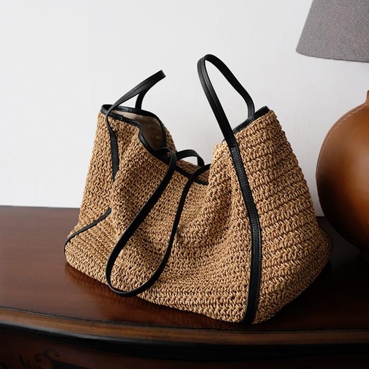 

Ladies Korea Handbag High Quality Large Female Tote Bag Designer Fashi Vintage Woolen Single Shoulder Hand Bag Solid Color бежевый