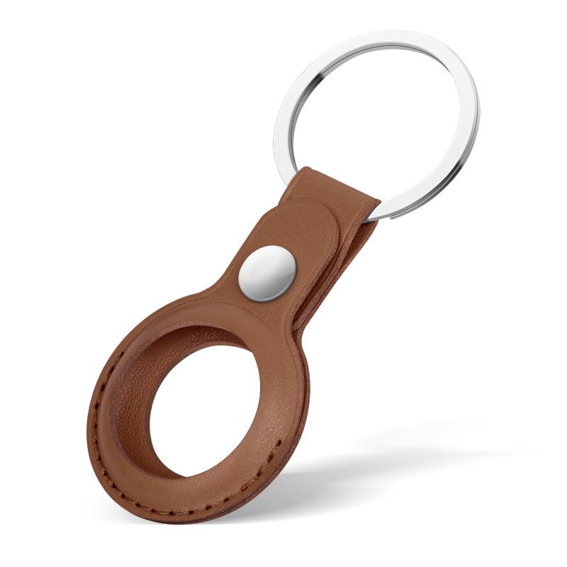 Clearance: Apple Airtag Leather Protective Case with Dual-hole Anti-lost Shell.