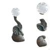 Garden Statue with Solar Light Animal Sculpture Decorative Outdoor Decoration Elephant Figurine for