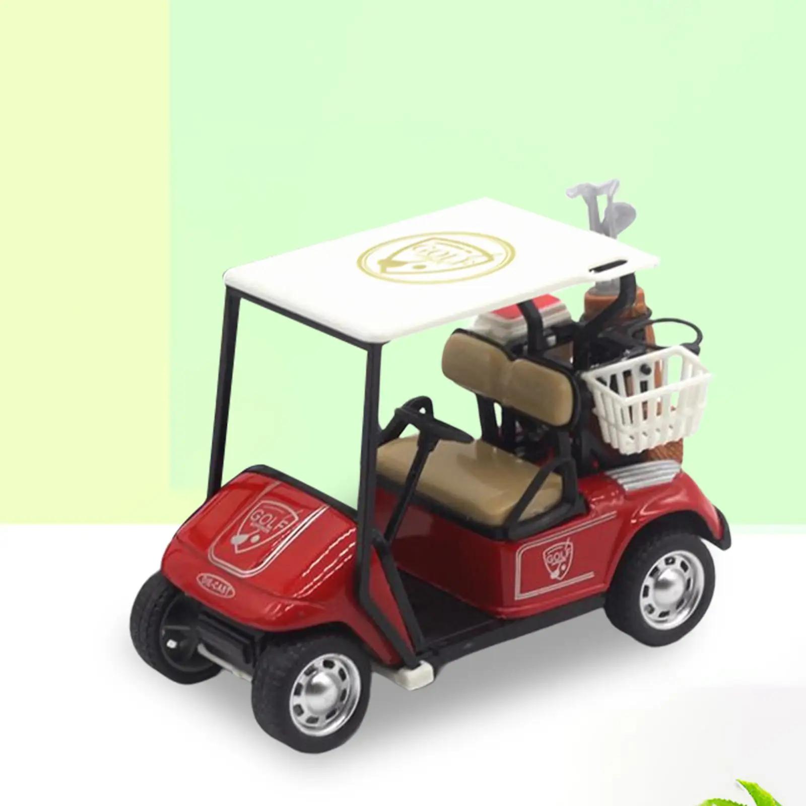 

1:36 Mini Golf Cart Toys Pull Back Vehicle Children Birthday Holiday Gift червоний
