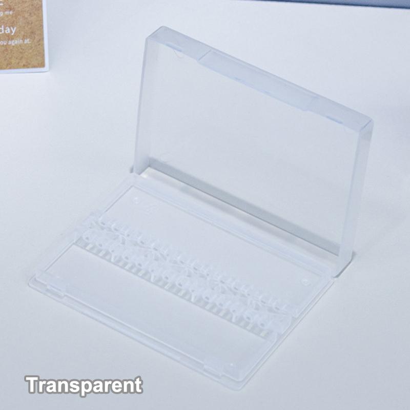 14 Holes Nail Drill Bits Storage Box Nail Grinding Head Holder Stand Portable Manicure Organizer Storage Box