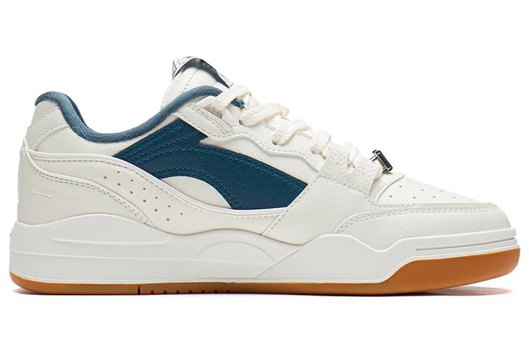 Li Ning Moon White, Dream Chaser Theme Edition Low top Skateboard Shoes Men's White Blue AGCS251-9
