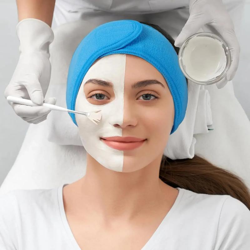 1-5pcs 2025 New Headscarf Velcro Bag Headscarf Beauty Salon Dedicated Face Washing Makeup Headband Beauty Headband Sports
