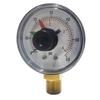 0-60 PSI Y50 Dual Dial Pressure Gauge for Air Water Oil Robust and Precise