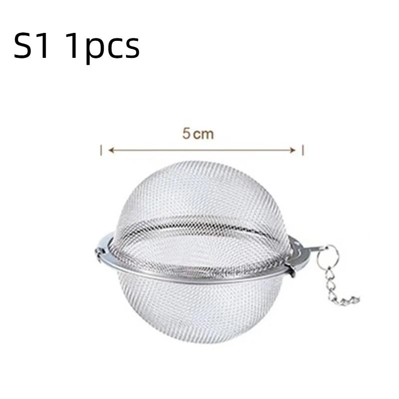 1/3/5Pcs Tea Infuser Stainlesss Steel Mesh Tea Ball Tea Strainers Tea Infuser Strainer Filters For Loose Tea Herbal Spices