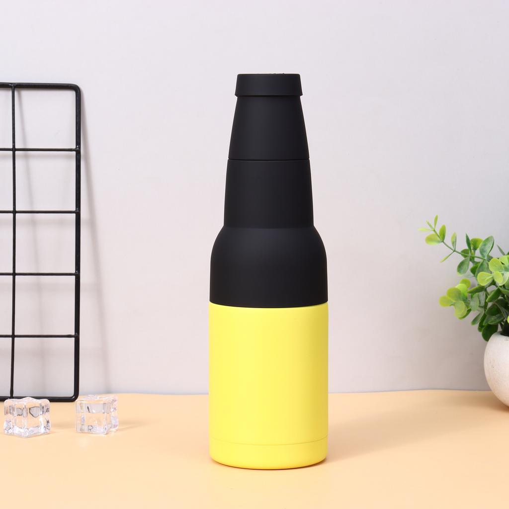 12oz 3 in 1 Stainless Steel Beer Bottle Cooler Insulated Double Wall Beer Bottle Insulators Holder Vacuum