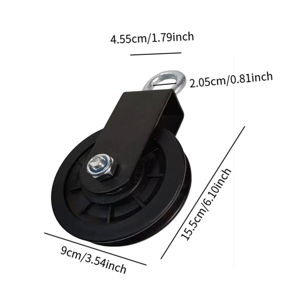 Cable Pulley Wheel Lifting System Mute Smooth Sliding Heavy Duty Pull Down