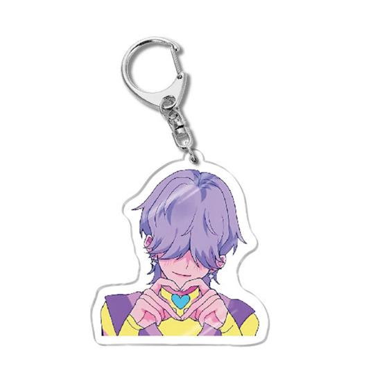 Korean Pop Cartoon Charm Acrylic Anime Character Boy Tiger Keychain Charm Cute Bag Backpack Charm Collectible Gift for Fans