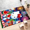 Custom HelloKitty Mat Personalized Name, Polyester Washable Indoor Entryway Rug, Gift for Christmas, Easter, Thanksgiving Day