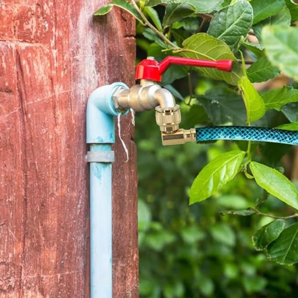 3/4" Schwenkwinkel-Umwandler 90 Grad Bewässerungsverbinder Gartenschlauchverbinder Außenbewässerung