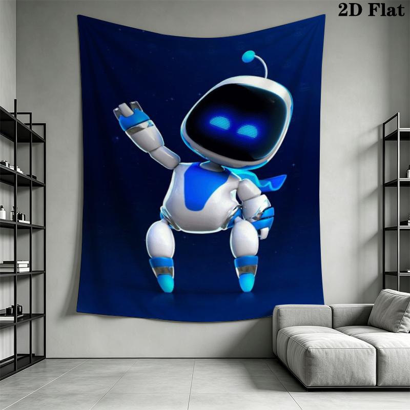 ASTRO BOT Wall Tapestry Aesthetic Wall Hanging Printed Fabric Blanket Decorative Tapestries for Bedroom Living Room Home Decor
