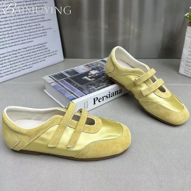 Fashion Marie Janes Flat Sandals Women Ballet Shoes Casual Sneakers Summer 2025 Trend Shallow Loafers Comfort Soft Sole Zapatos Mujer