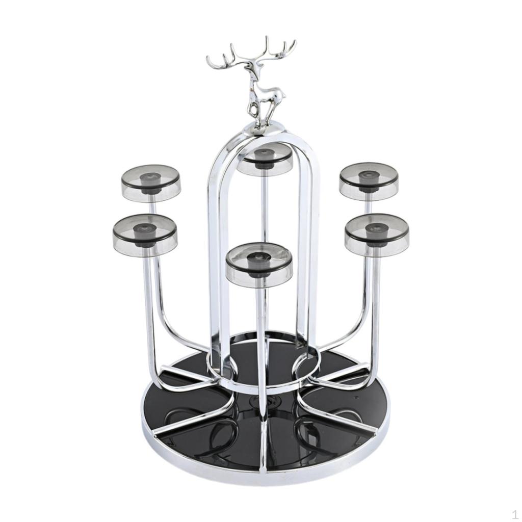 Cup Rack Stand Coffee Mug Holder Nonslip Display Drainer Draining for Drinkware Cafe Shop