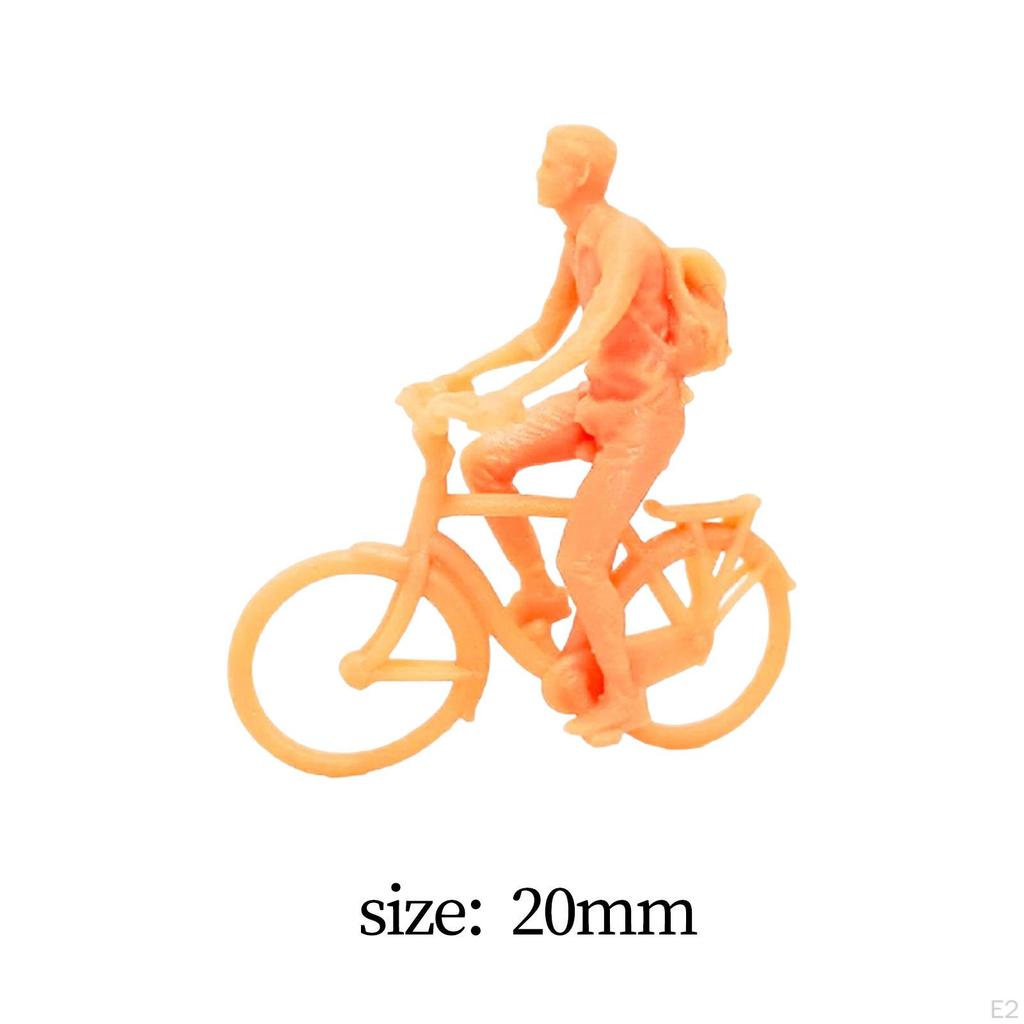 1/87 Miniature Unpainted Figures, Assorted Poses, DIY Crafts for Micro Landscapes Architectural
