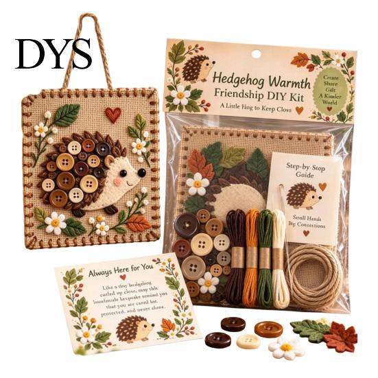 Craft Kits for Creative Kids Button Blessing Friendship DIY Kit, Animal Insect Educational Hands on Toys Art Kit Adults Teens, Handmade Gift & Hanging