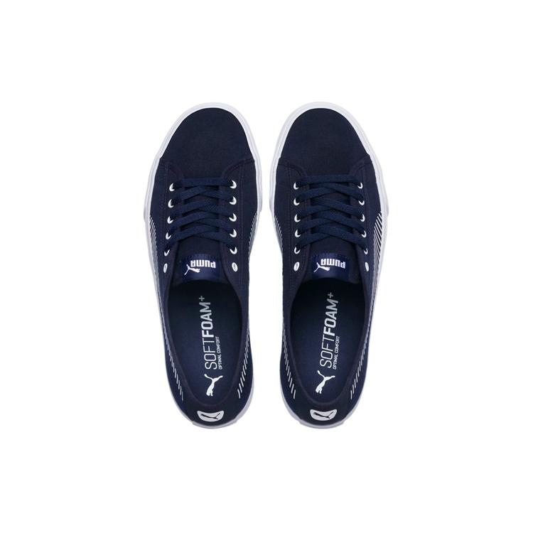 Puma Bari Stylish Retro Low Top Casual Skate Shoes Unisex Navy Blue Men's 369116-03