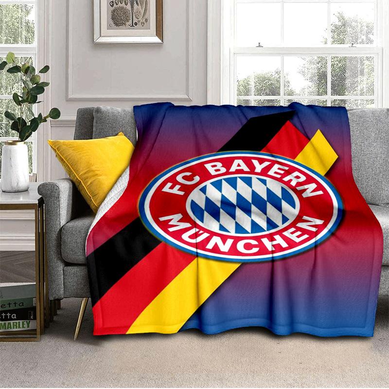 Munich FC Artwork Printed Throws Blanket Soft Flannel Blankets for Couch Bed Gifts for Men Women Picnic Blanket Christmas Gifts
