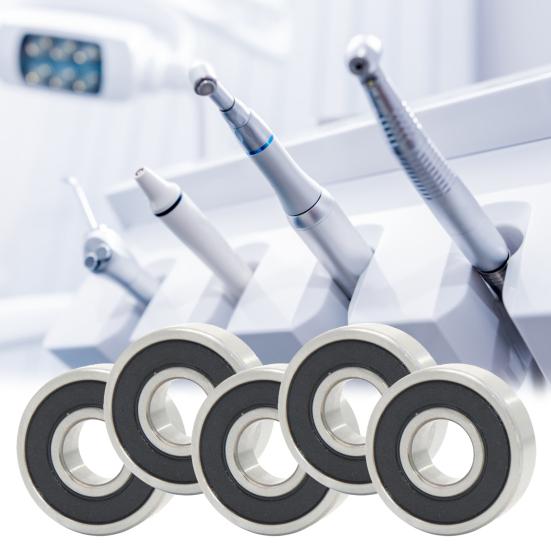 

10 шт. 6200-2RS шарикоподшипник, высокопрочный, низкий уровень шума, серебристый цвет, глубокая канавка, однорядный