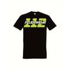 Herren Vintage Notfalldienste T-Shirt | Schwarz mit Neongrünem FEUERWEHR Aufdruck, Regular Fit Kurzarm-T-Shirt für Feuerwehrleute