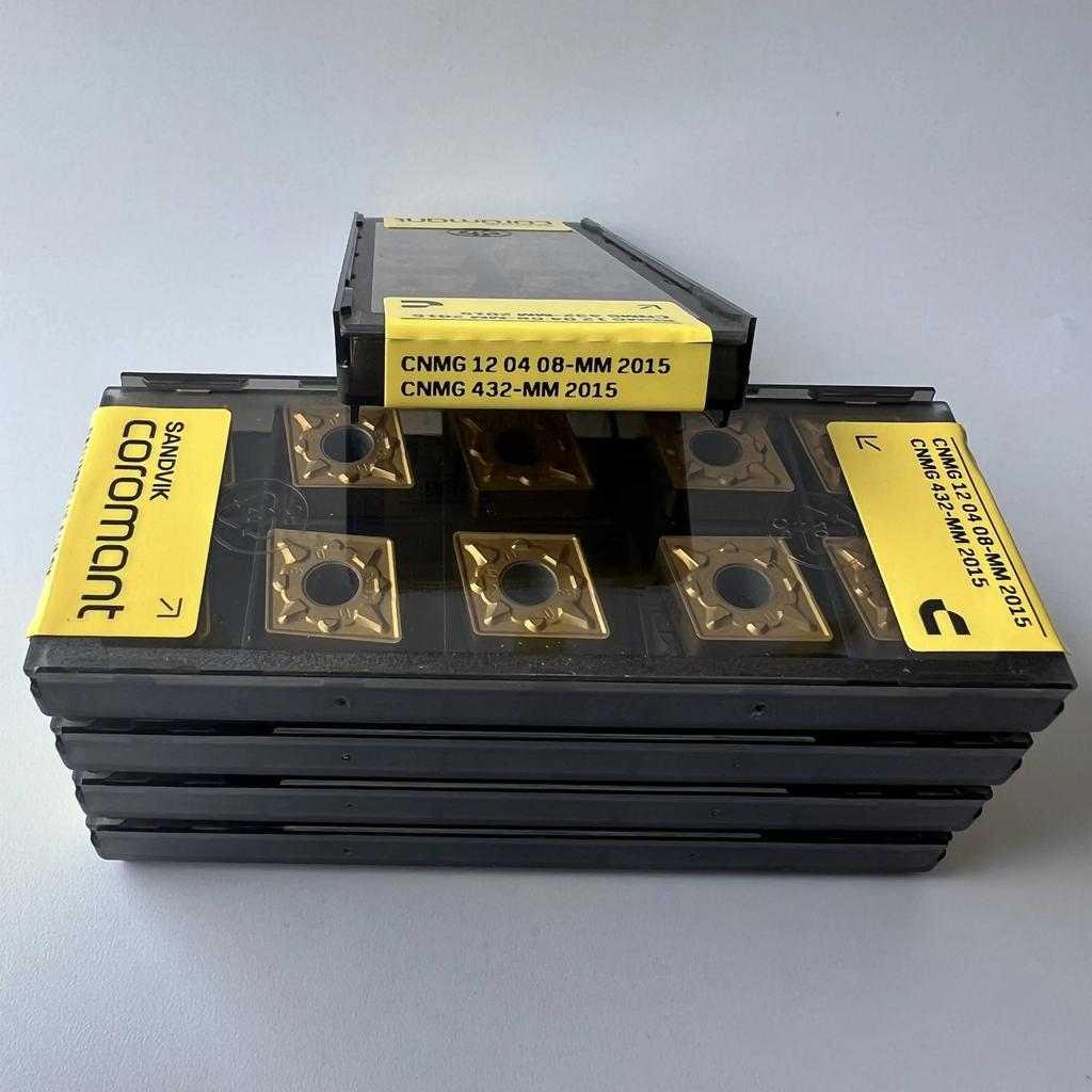 Sandvik / CNMG120408-MM 2015 / Industrial Indexable Carbide Inserts 10 Pcs
