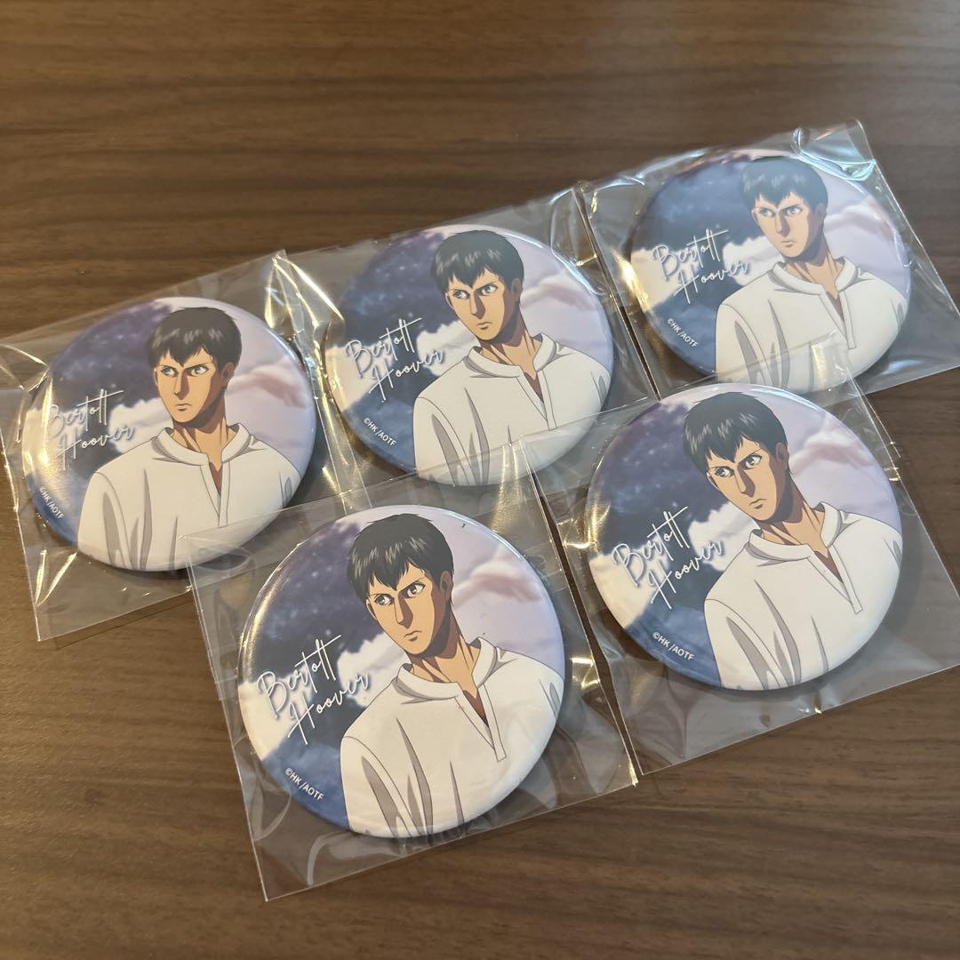 

[USED] Attack on Titan Bertholdt Can Badge Attack Fes