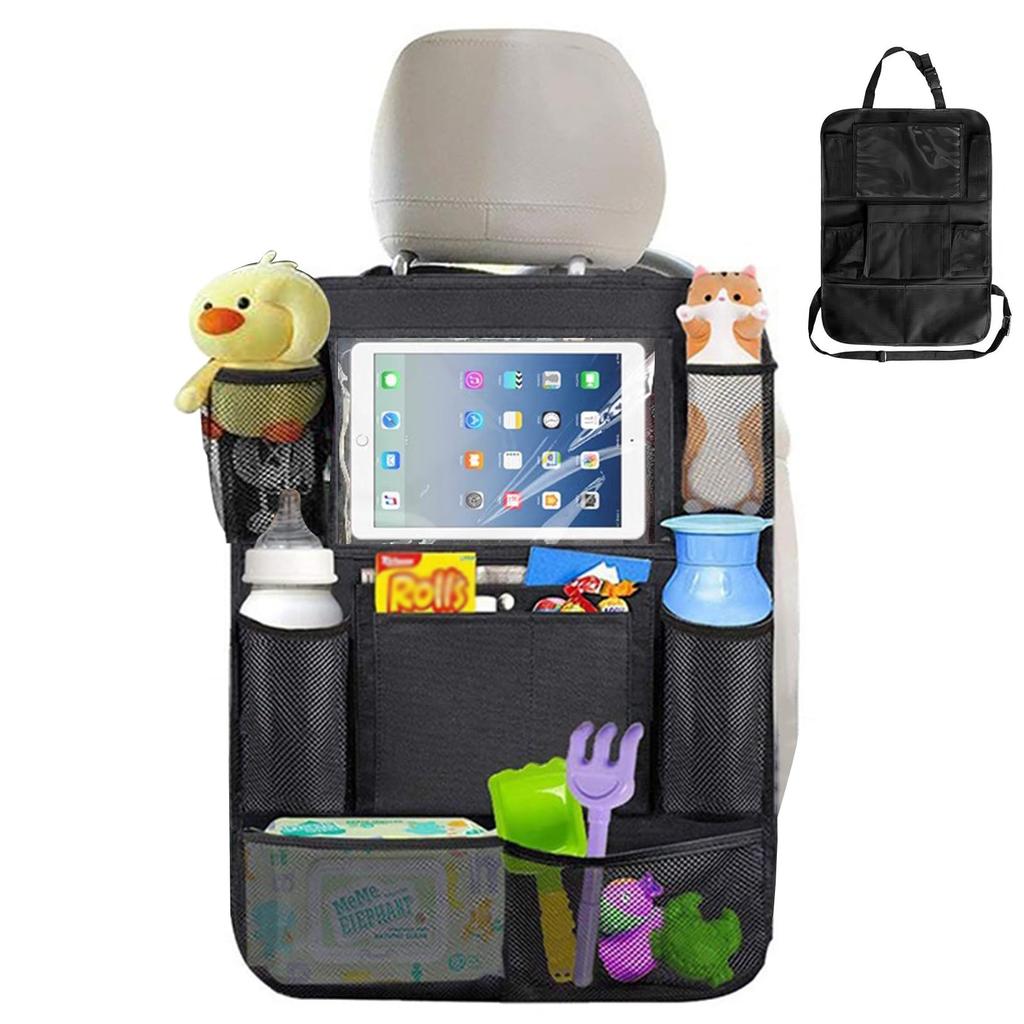 YFFSFDC Car Seatback Large Easy Car Black Pocket, Waterproof, Dirt-Resistant, Multifunctional, Capacity, Installation, Storage,