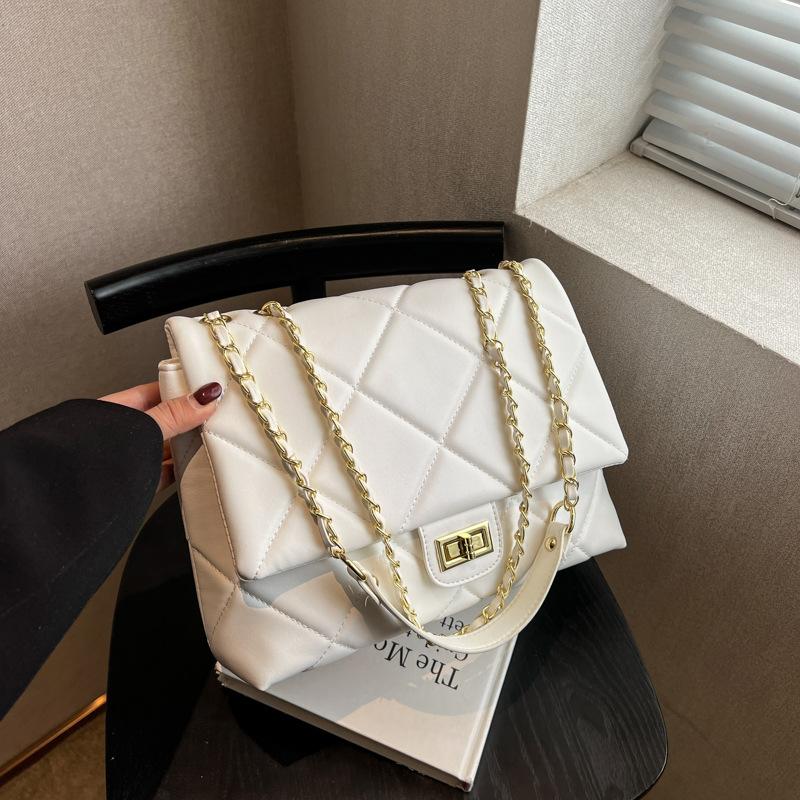 Large-capacity Bag Women's Summer New Diamond Chain Bag High-grade Texture Shoulder Underarm Messenger Bag
