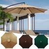 Outdoor Umbrella Replacement Covers 6/8Bones Waterproof Umbrella Cloth Beach Shed Awning Replaceable UV Protection Parasol
