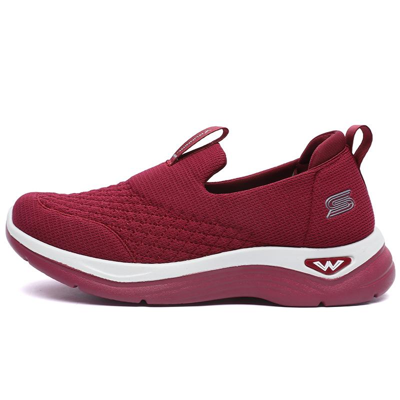 

Breathable 2024 New Fashion Sneakers For Women Walking Soft Sneakers Women Mesh Fabric Lace Up Female Footwear Shoes For Women 41 червоний