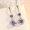 925 Sterling Silver Stud Earrings AAA Zircon For Women High Quality Exquisite Student Girlfriend Jewelry Accessories Heart GiftGood Product