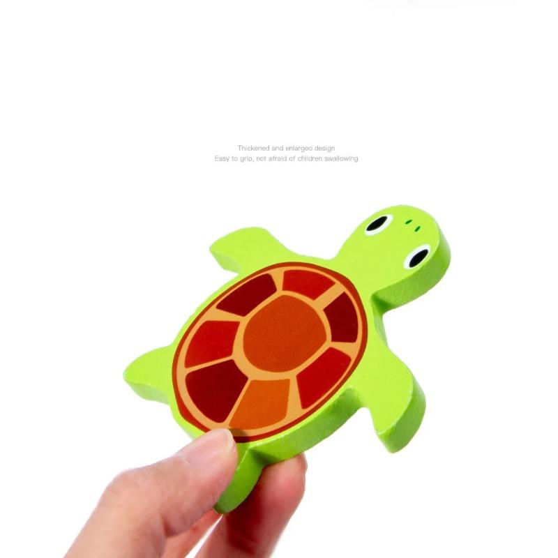 Heißes Neues 3D Puzzle Holzspielzeug Baby Lernen Pädagogisches Handgreifbrett Cartoon Tier Obst und Gemüse Puzzle Spielzeug Geschenke