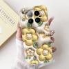 For Infinix Zero 40 4G 5G Back Cover 6.78" On Infinix X6860 X6861 Capa Flower Butterfly Women Fashion Phone Case Liquid Silicone