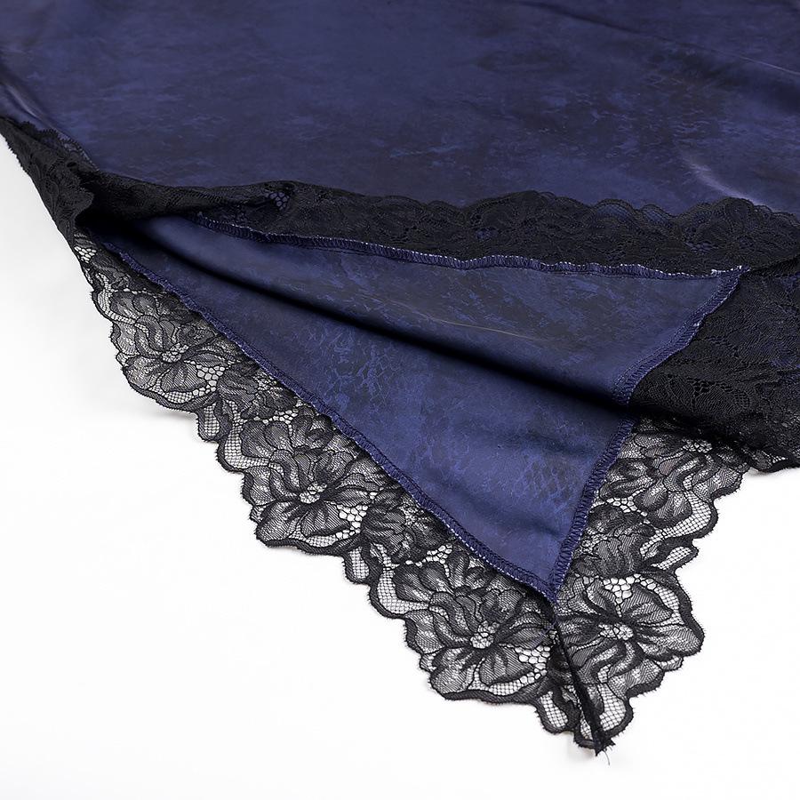 Spring 2025 Women's Fashion Lace Patchwork Slip Dress