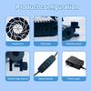 Fish Tank Cooler with Four Heads - 3600 R/m Powerful and Silent Aquarium Fan
