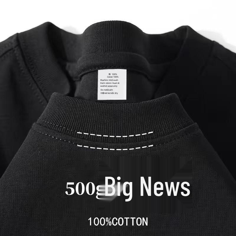 

Унисекс 500 г Тяжелая футболка из 100% хлопка Серо-зеленая с коротким рукавом 2XL 170-200 lbs