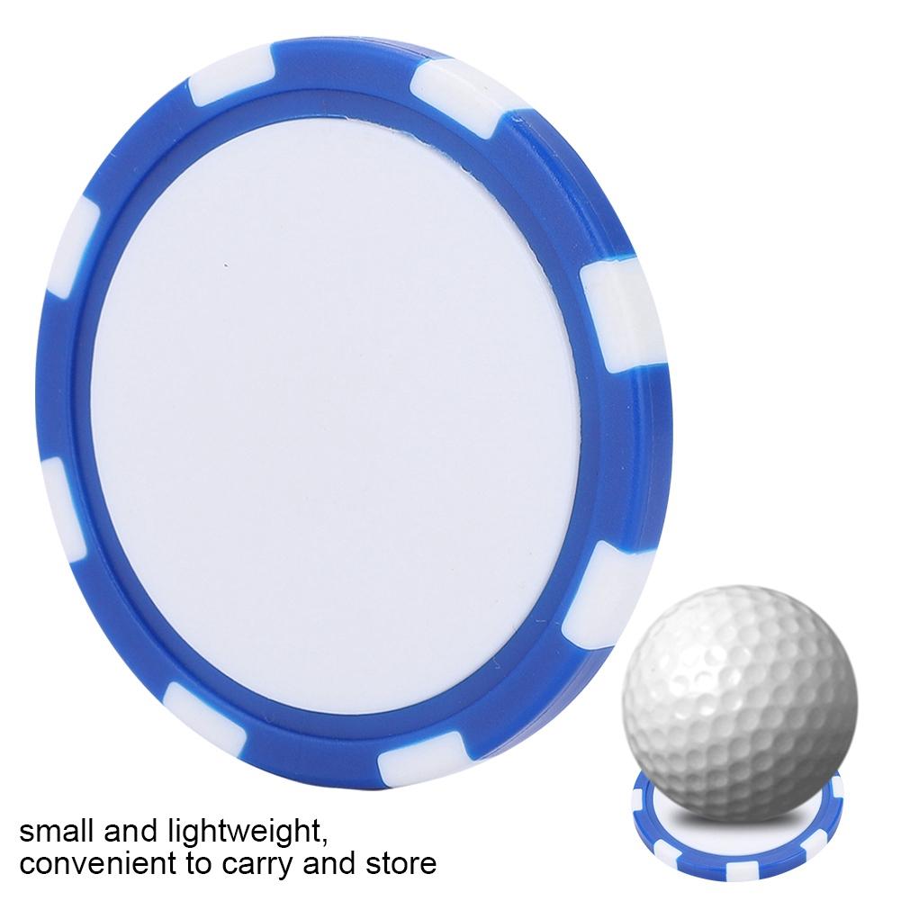 Lightweight Golf Marker Level Ball Marker Durable ABS Golf Poker Chip Golfer Gift Blue