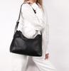 David Jones women's shoulder bag, black eco-leather