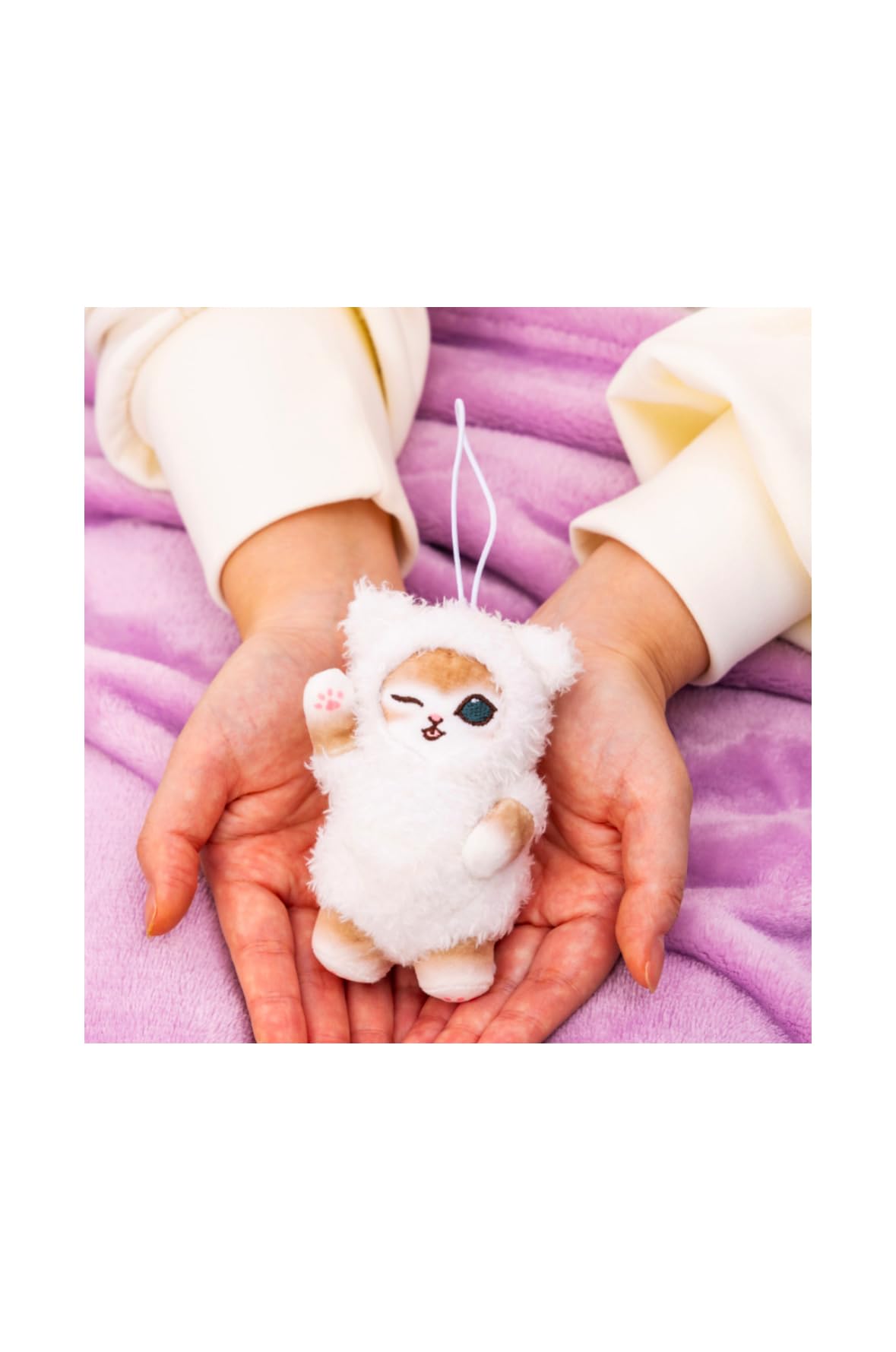 

Official Pajama Nyan Mascot Plush Shark Nyan 12cm Toy, Merchandise, Approx. (White) белый