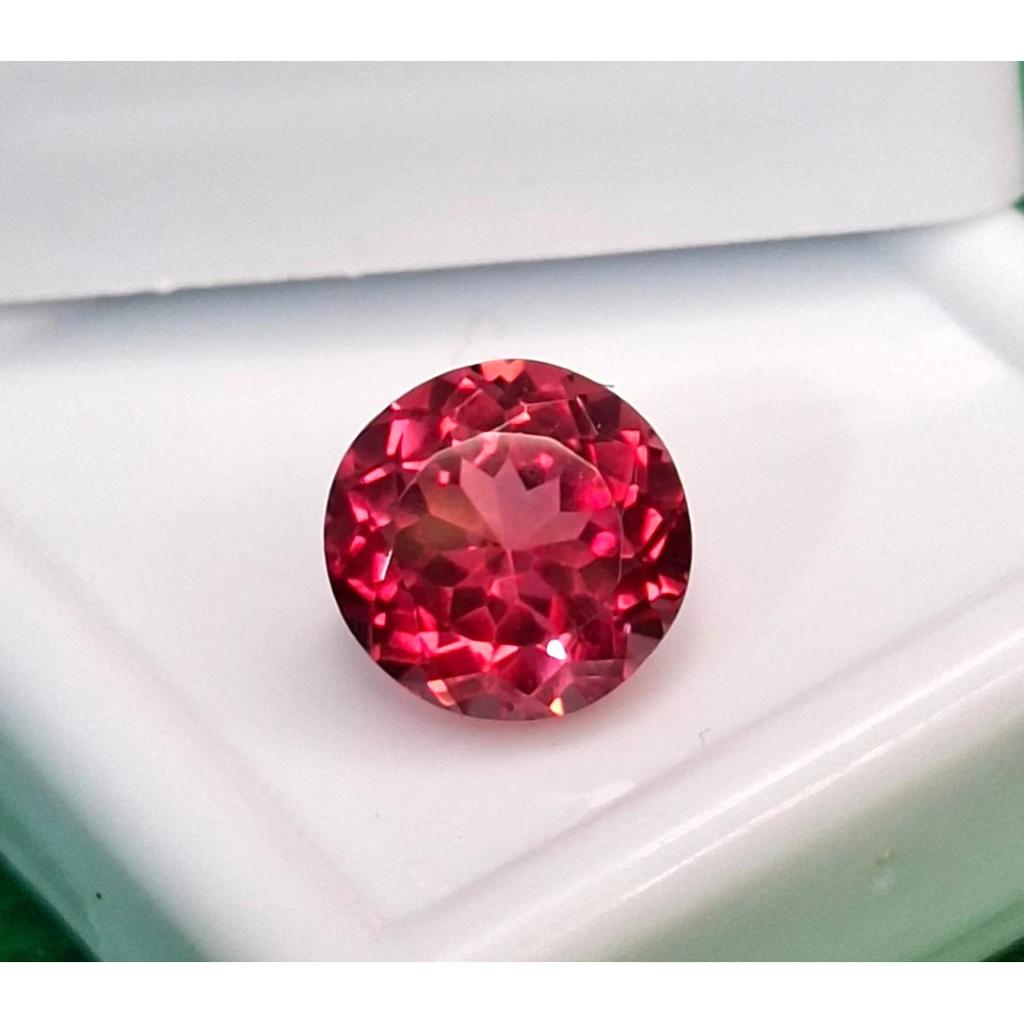 Natural Padparadscha Sapphire 3-5 Ct Round Cut Certified Beautiful Gemstone