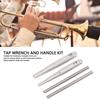 2PCS With Handle Tap Wrench Metal Material Wind Instrument Repair Tool  For Trumpet
